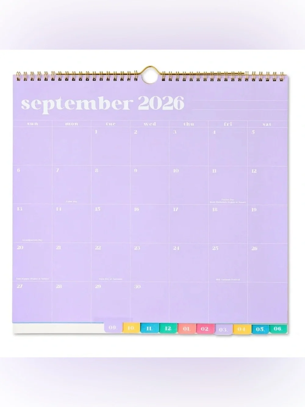 Pen+Gear Monthly Large 15 Month April 2026 -June 2027 Wall Calendar w/ Stickers